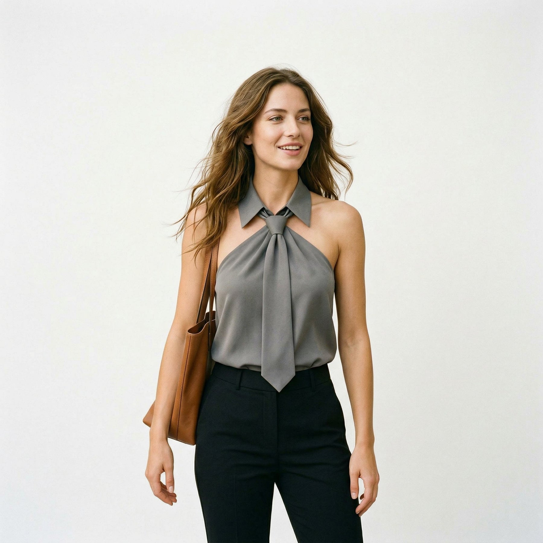Women's Summer Top | Halter Neck Sleeveless Polyester