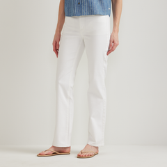 Women's high-rise bootcut jeans with five-pocket design