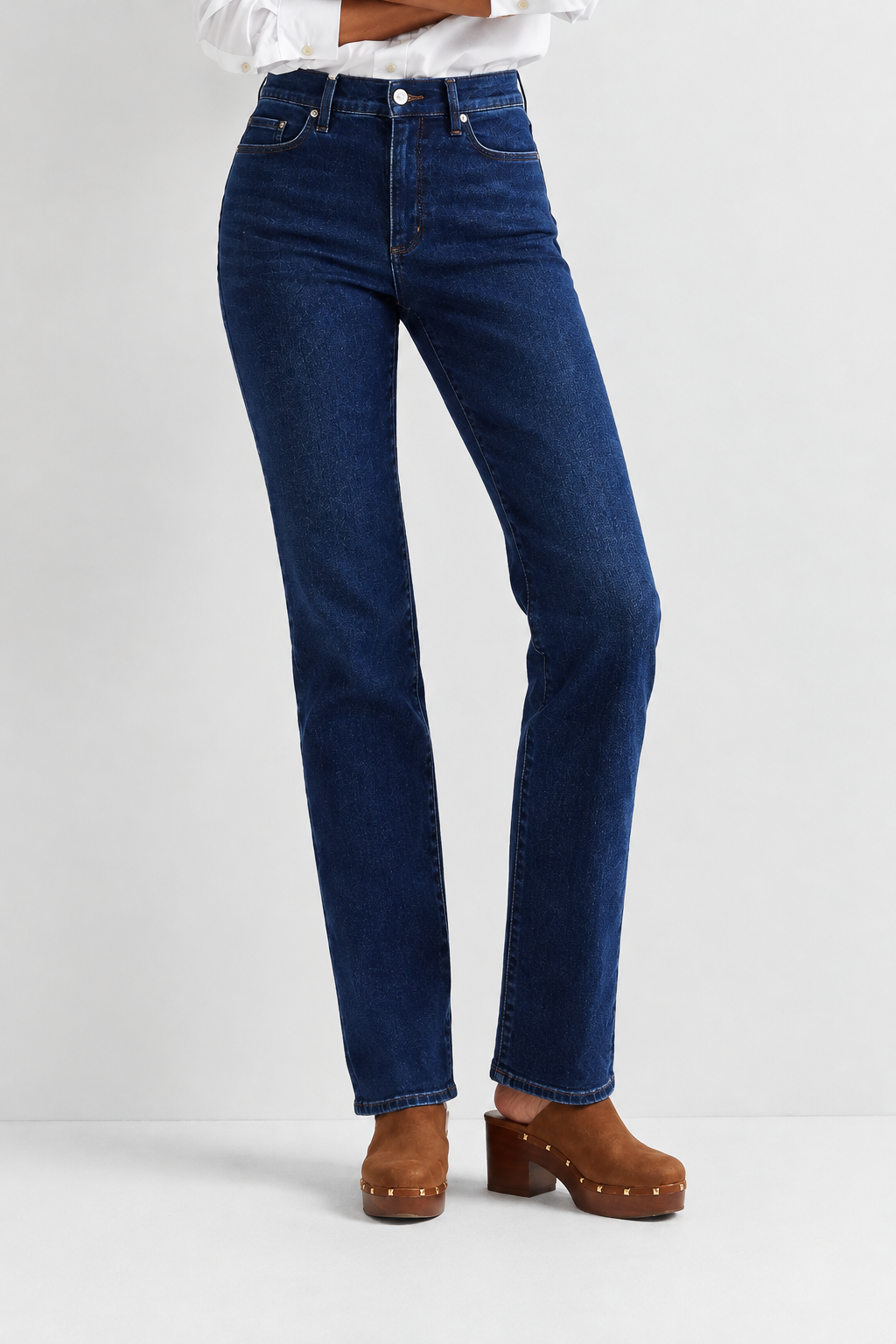 Women's Bootcut Jeans | High-Rise Waist Button Fly Denim