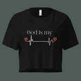 God is my Lifeline Crop Tee