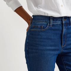 Women's high-rise bootcut jeans with five-pocket design
