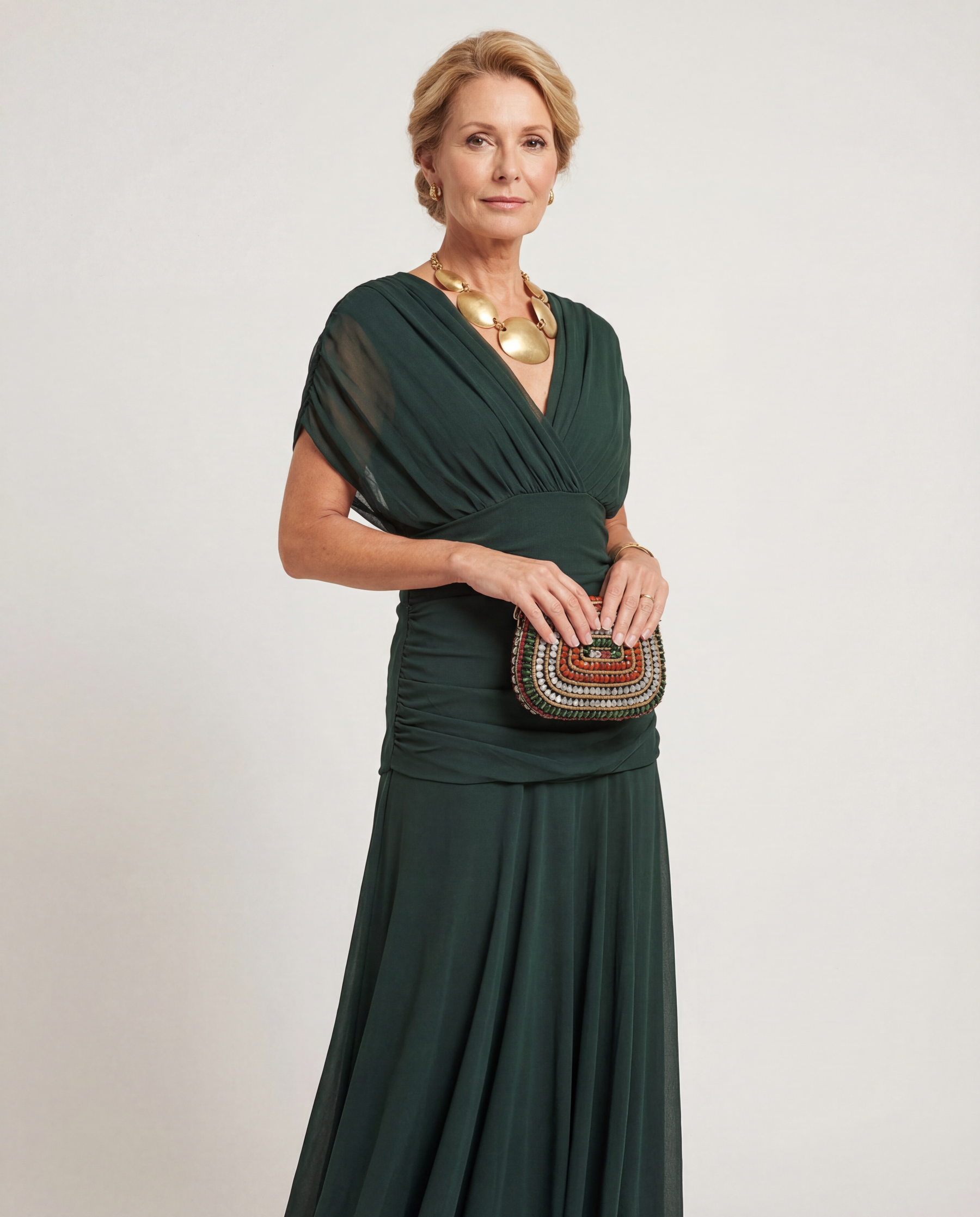 Women's Formal Dress | Off-Shoulder Maxi Crossover Ruched
