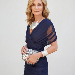 Women's Formal Dress | Off-Shoulder Maxi Crossover Ruched