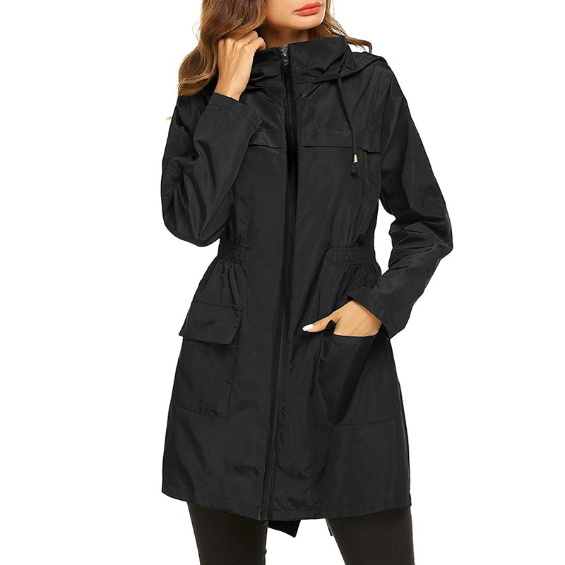 Emilia | Women's Rain Jacket Lightweight Water-Repellent Tailored Fit Elegant Casual 0