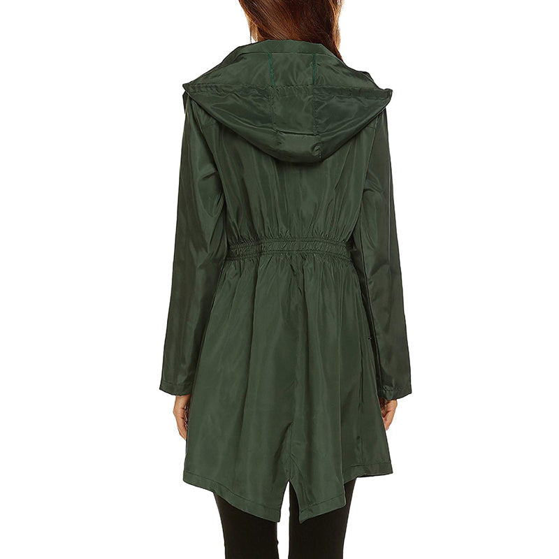 Emilia | Women's Rain Jacket Lightweight Water-Repellent Tailored Fit Elegant Casual 1