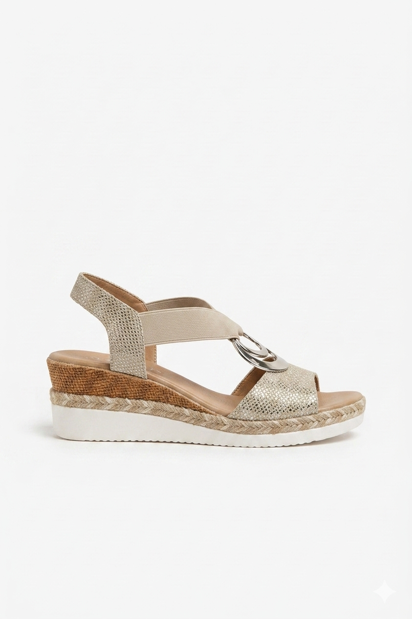 Women's Platform Sandals | Open Toe Wedge Buckle Strap