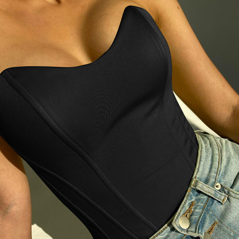 Women's Strapless Top | Sweetheart Neckline Sleeveless Corset
