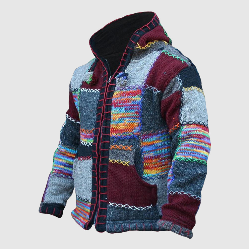 Vibrant digital print women's hoodie, a stylish loose-fit casual pullover for comfortable everyday wear.