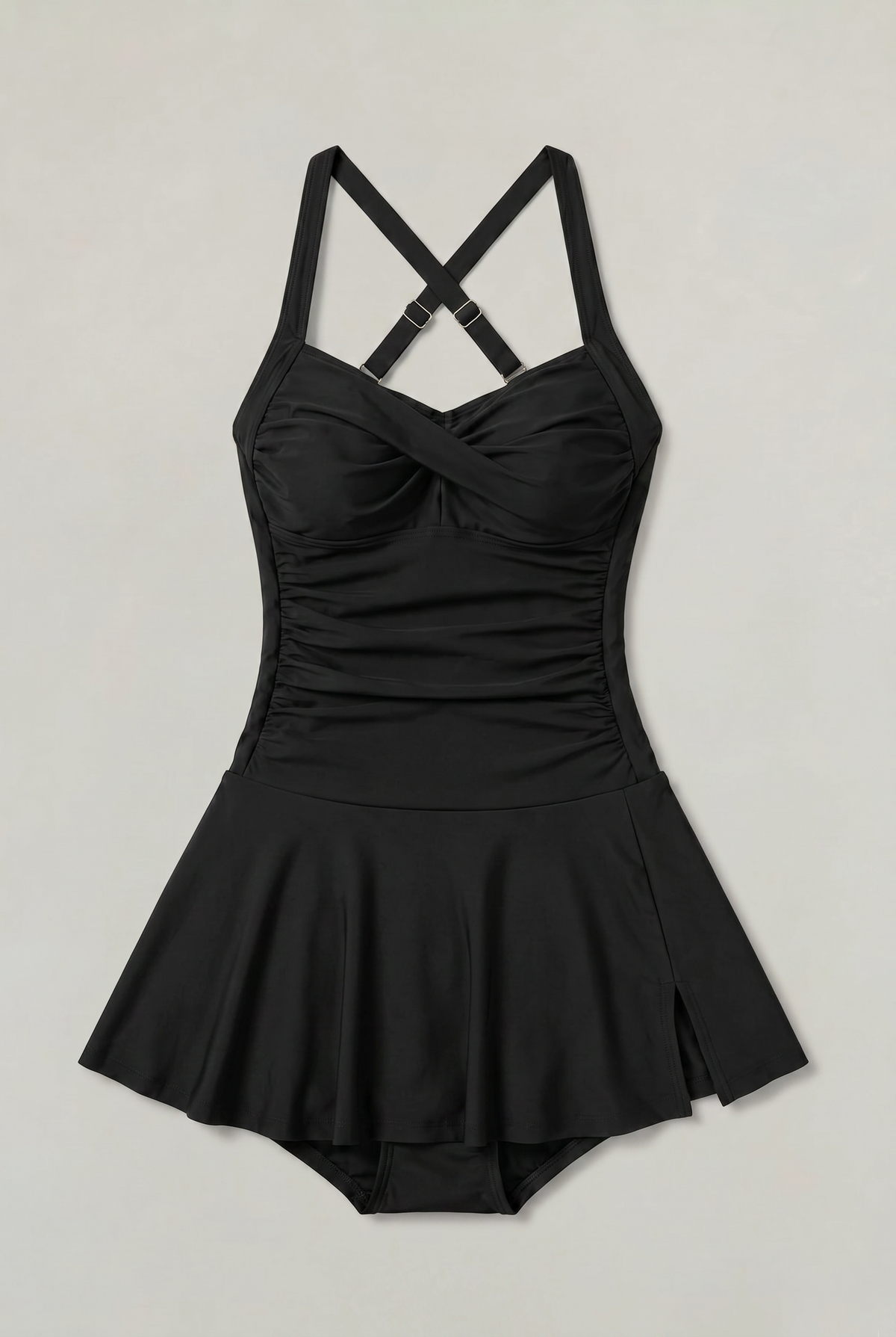 Women's One Piece Swimsuit | Sweetheart Neckline Ruched Skirt