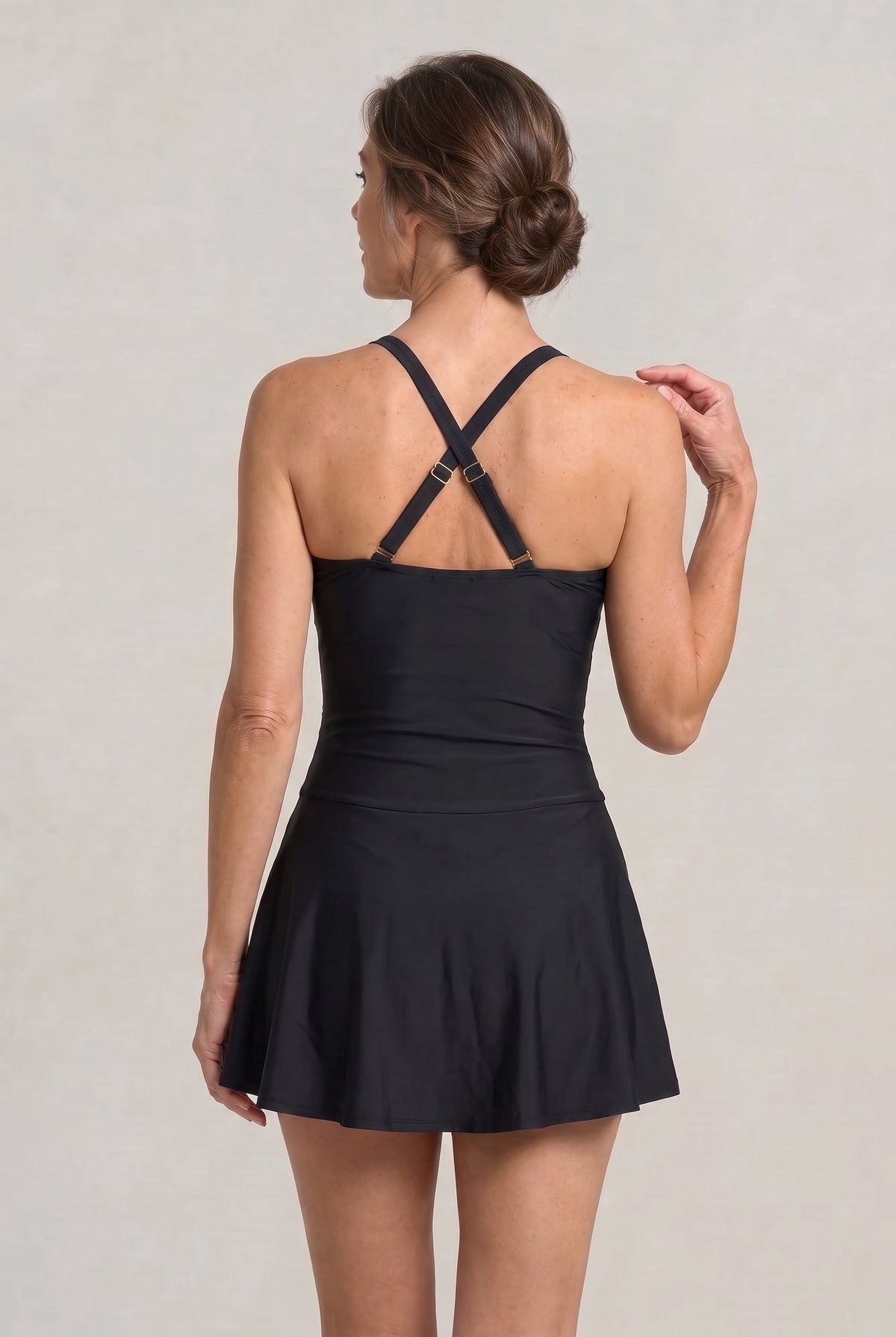 Women's One Piece Swimsuit | Sweetheart Neckline Ruched Skirt