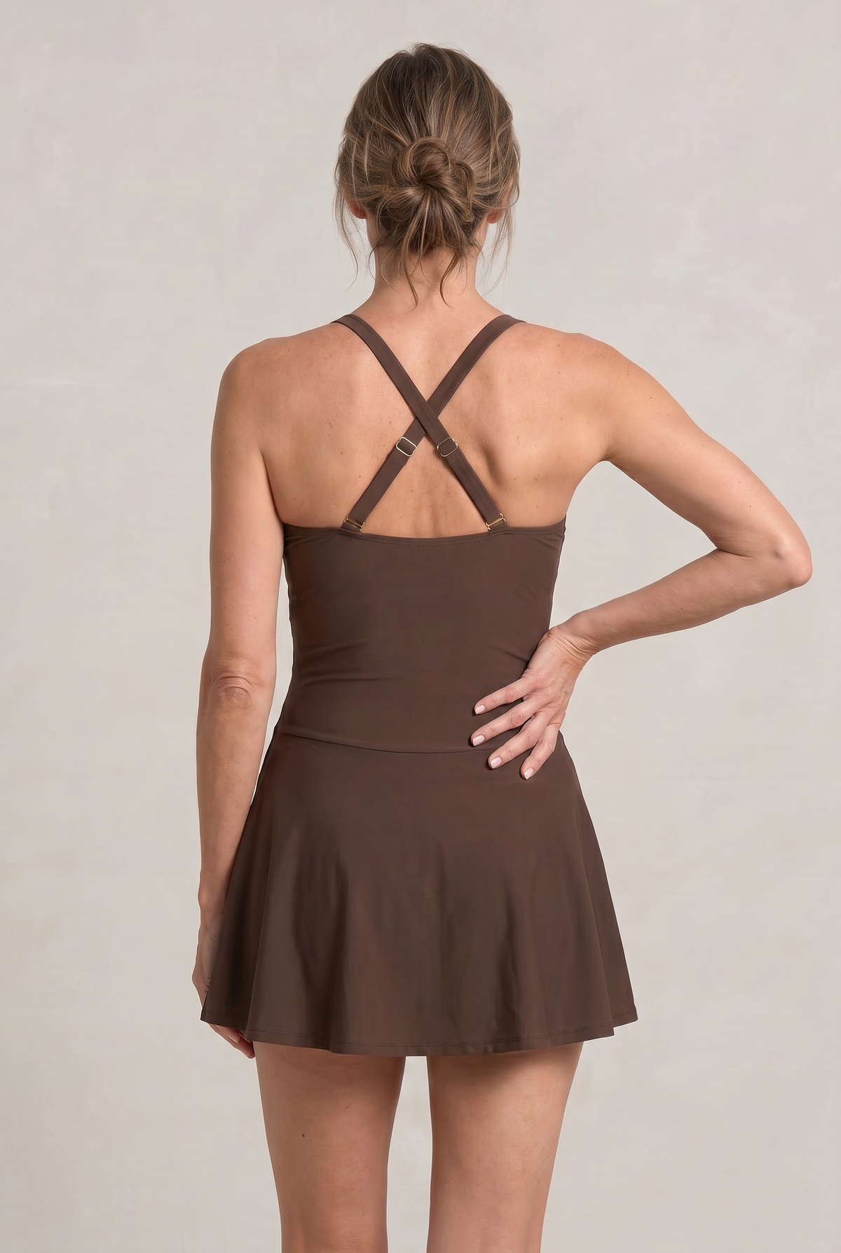 Women's One Piece Swimsuit | Sweetheart Neckline Ruched Skirt