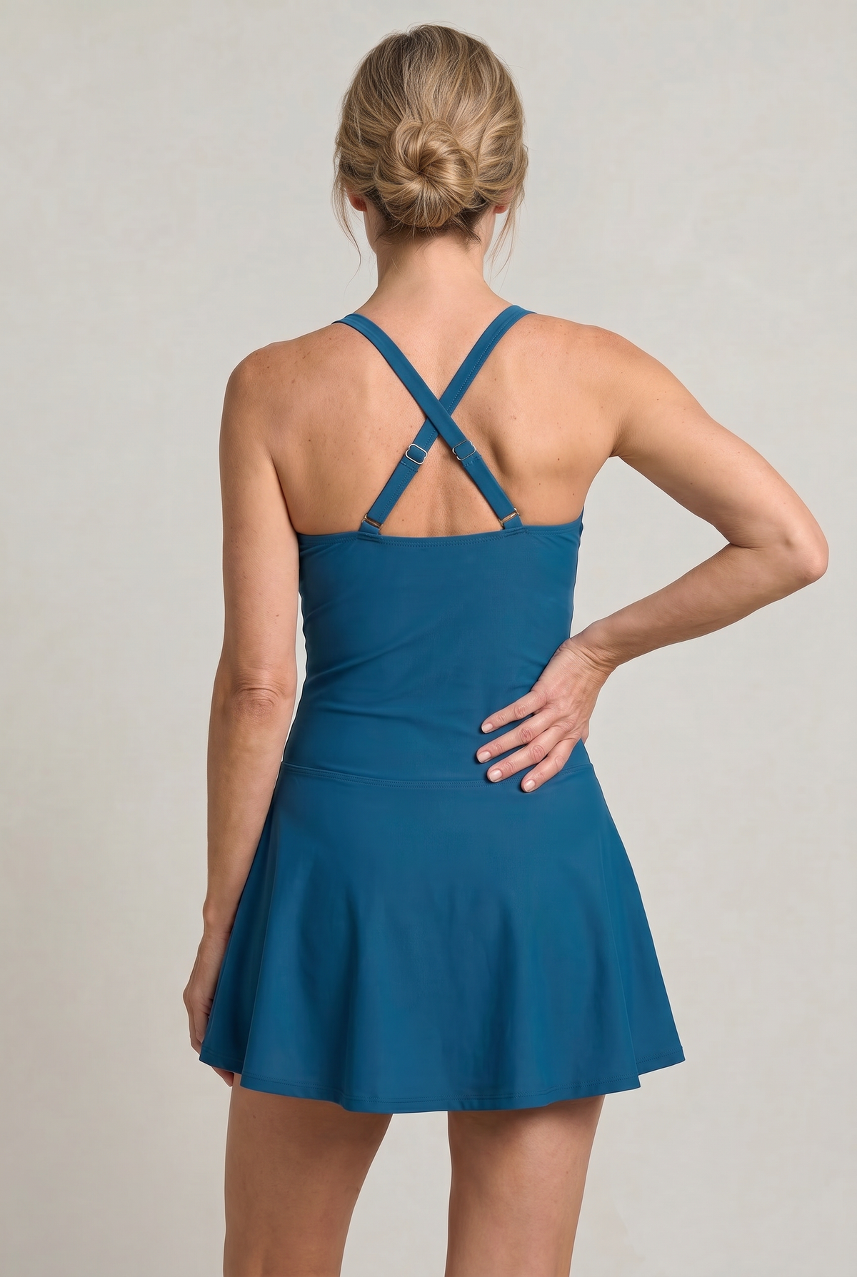 Women's One Piece Swimsuit | Sweetheart Neckline Ruched Skirt