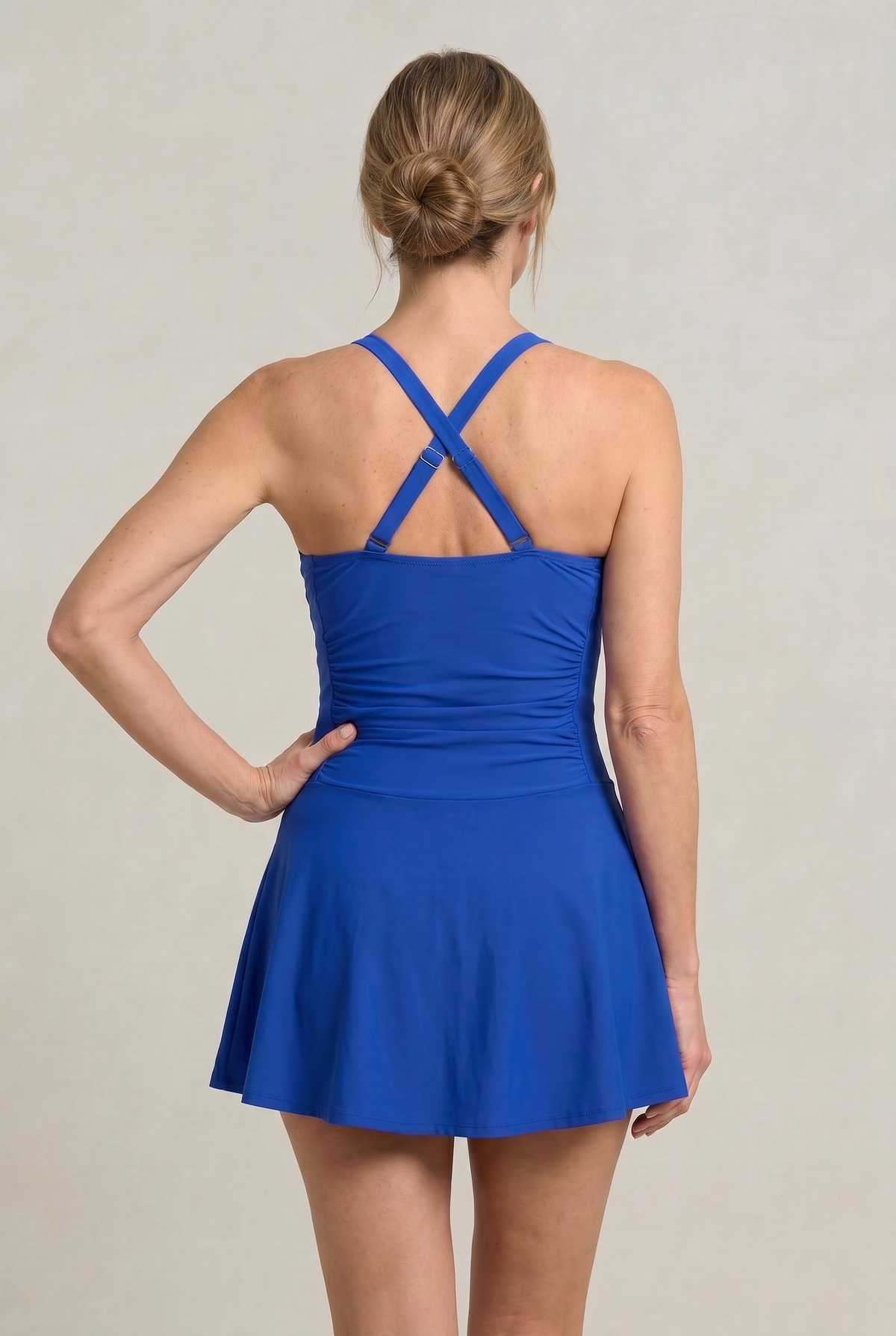 Women's One Piece Swimsuit | Sweetheart Neckline Ruched Skirt