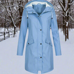 Isla | Women's Rain Jacket Weatherproof Loose Fit Mid-Thigh Rains Coat 2