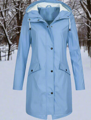 Isla | Women's Rain Jacket Weatherproof Loose Fit Mid-Thigh Rains Coat 2