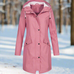 Isla | Women's Rain Jacket Weatherproof Loose Fit Mid-Thigh Rains Coat 3