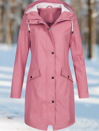 Isla | Women's Rain Jacket Weatherproof Loose Fit Mid-Thigh Rains Coat 3
