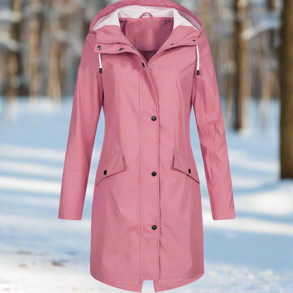 Isla | Women's Rain Jacket Weatherproof Loose Fit Mid-Thigh Rains Coat 3