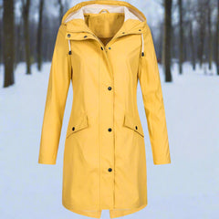 Isla | Women's Rain Jacket Weatherproof Loose Fit Mid-Thigh Rains Coat 4