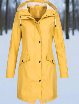 Isla | Women's Rain Jacket Weatherproof Loose Fit Mid-Thigh Rains Coat 4