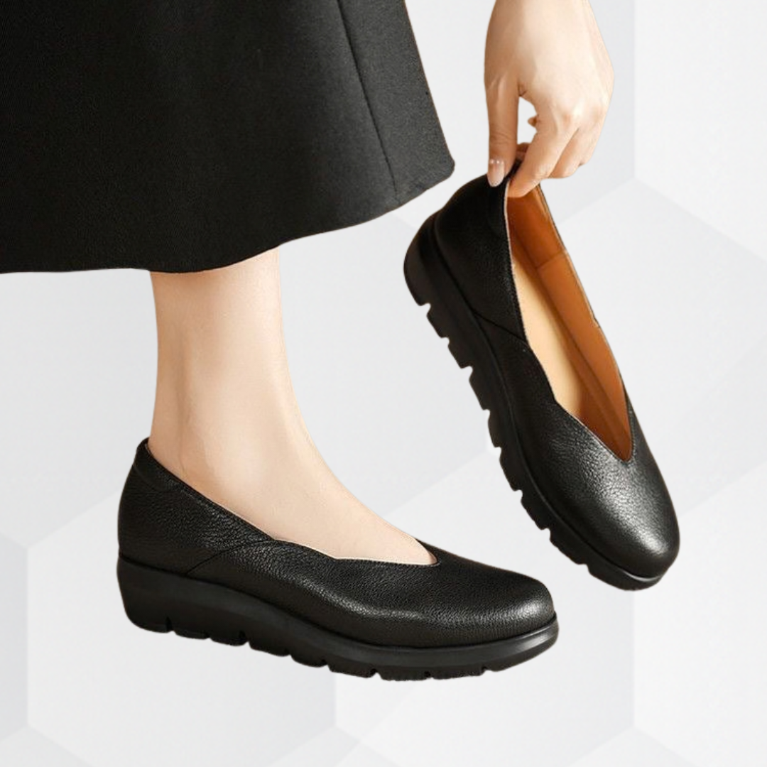 Julia | Orthopedic and Comfortable Leather Ballerinas 1