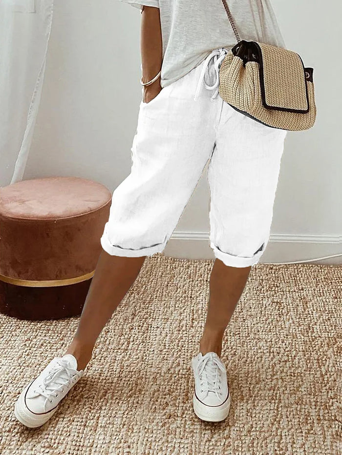 Women's Beach Shorts | Relaxed Fit Drawstring Elastic Waist