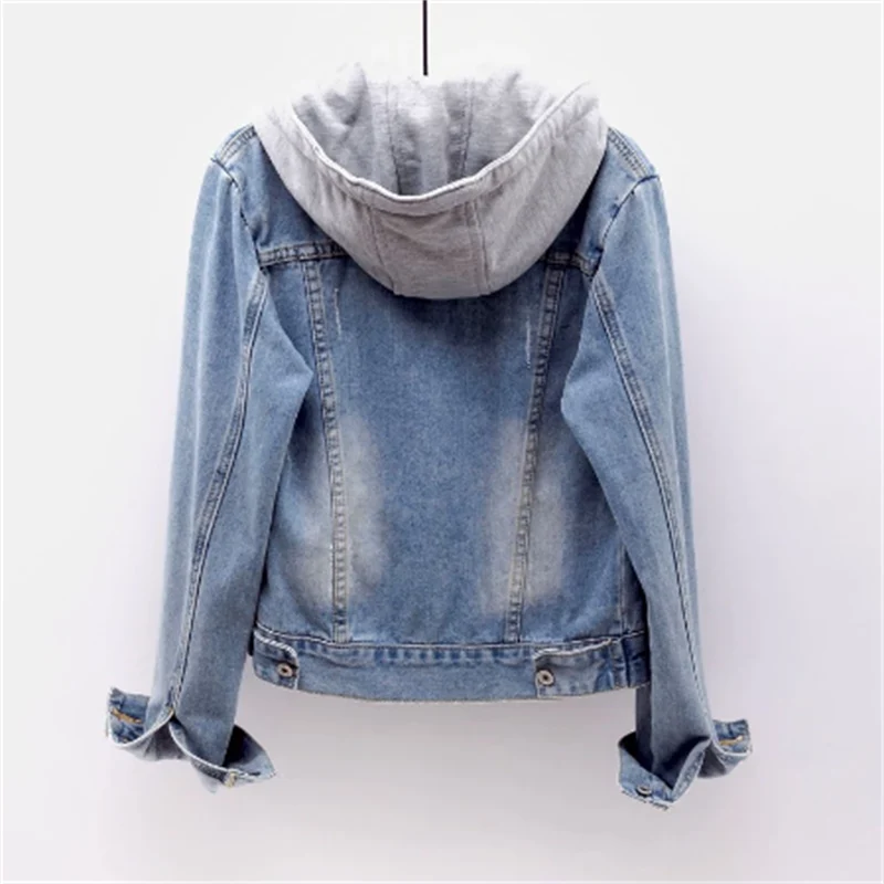 Luna | Stylish Casual Women's Denim Jacket with Removable Hood 5