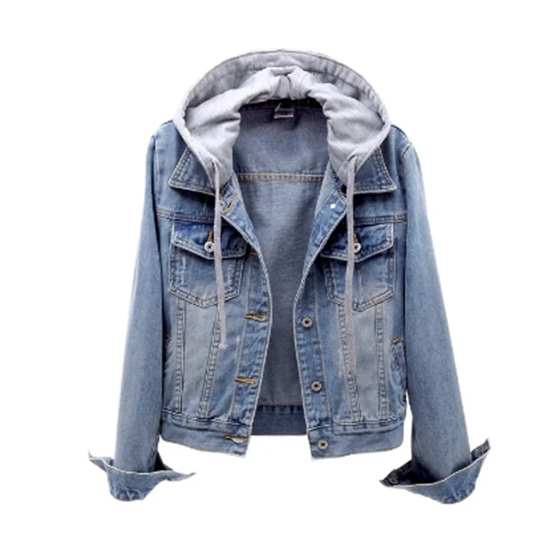 Luna | Stylish Casual Women's Denim Jacket with Removable Hood 6