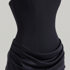 Women's Formal Dress | Strapless Corset Maxi Draped