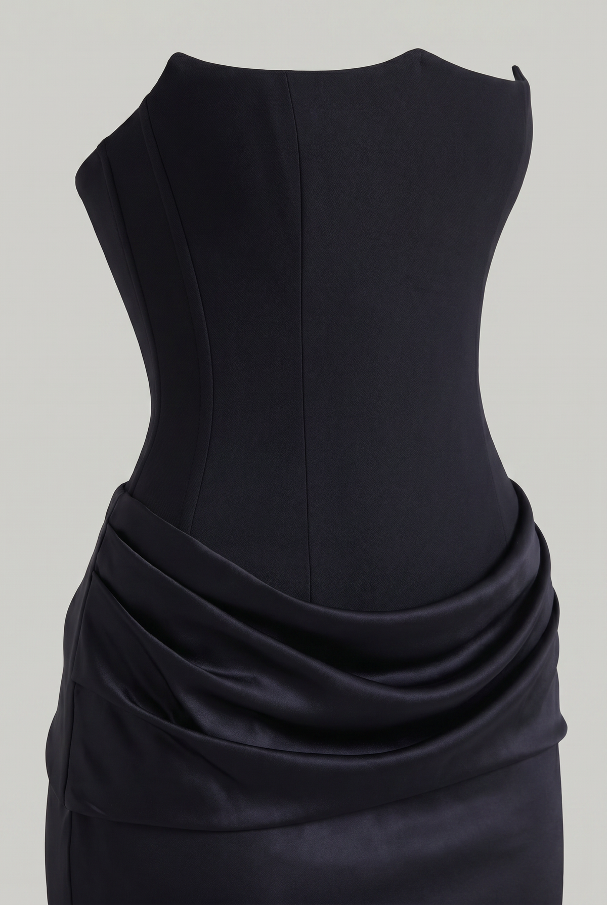 Women's Formal Dress | Strapless Corset Maxi Draped