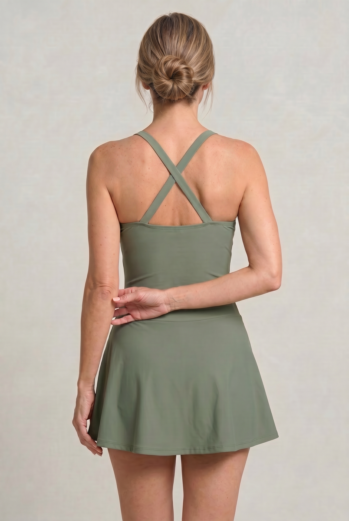 Women's One Piece Swimsuit | Sweetheart Neckline Ruched Skirt