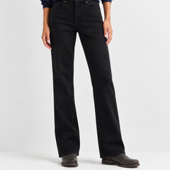 Women's Bootcut Jeans | High-Rise Waist Button Fly Denim