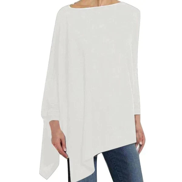 Women's Camisole | Asymmetrical Hem Long Sleeve Loose Fit