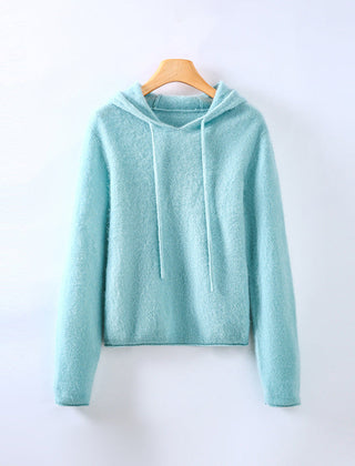 Women's Cashmere Sweatshirt | Hooded Long Sleeve Knit