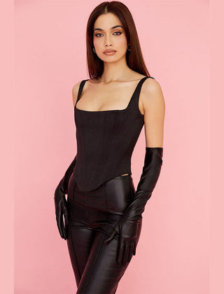 Luxurious women's longline corset top, elegant shaping for a perfect evening silhouette.
