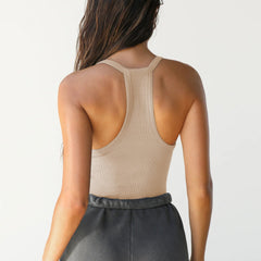 Women's Camisole | V-Neck Sleeveless Ribbed Knit