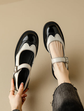 Women's Mary Jane | Rounded Toe Adjustable Strap Leather