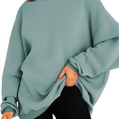 Warm & comfortable women's oversized hoodie, perfect for chilly fall and winter days.