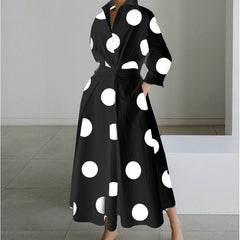 Women's Maxi Dress | Collared Neckline Front Wrap Maxi