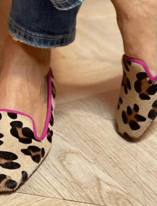 Women's Ballet Flats | Leopard Print Loafer Flat Comfortable