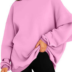 Super cozy women's hoodie, a plush oversized top for winter warmth and style.