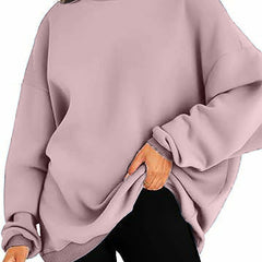 Oversized women's hoodie with a warm hood & long sleeves for ultimate cozy comfort.