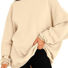 Versatile women's oversized hoodie, great for fall, winter, and casual comfort.