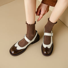 Women's Mary Jane | Rounded Toe Adjustable Strap Leather