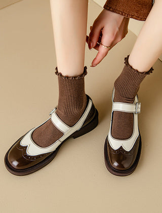 Women's Mary Jane | Rounded Toe Adjustable Strap Leather