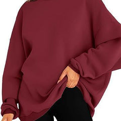 Modern women's oversized hoodie, a stylish and comfortable casual wear option.