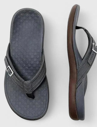 Women's Thong Sandals | Adjustable Buckle Contoured Footbed Flat Sole