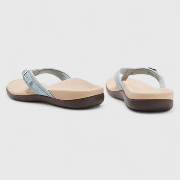 Women's Thong Sandals | Adjustable Buckle Contoured Footbed Flat Sole