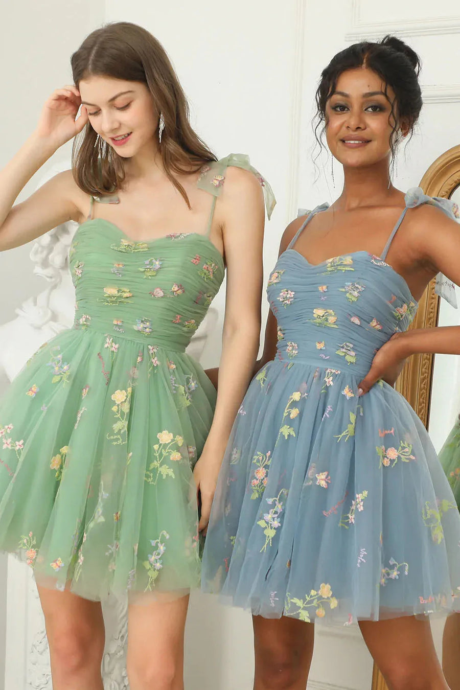 Rachelle | Elegant Floral Embroidered Cocktail Dress 1