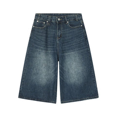 Women's Denim Shorts | High-Rise Baggy Relaxed Washed